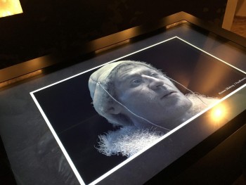 Figure 7: Digital facial reconstruction of the Tollund man, Silkeborg Museum (Photograph: M. Schlanker 2018)